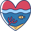 World oceans day icon