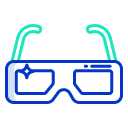 gafas 3d icon