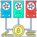 minería bitcoin icon