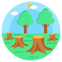 deforestación icon