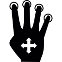 Push four fingers and move icon