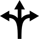 tripla freccia icona
