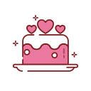 pastel de corazón