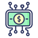 dinero digital icon