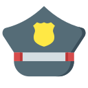 sombrero de policia icon