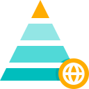 Pyramid chart icon