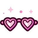 gafas de corazón icon