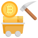 minería bitcoin icon