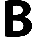 botão em negrito do símbolo da letra b Ícone