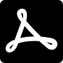 Adobe reader logo icon