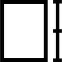 symbole de forme rectangulaire de hauteur 