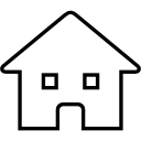 símbolo de contorno de construção residencial 