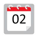 fecha del calendario icon