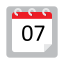 fecha del calendario icon