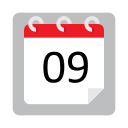 fecha del calendario icon