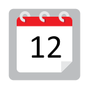 fecha del calendario icon