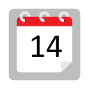 fecha del calendario icon