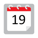 fecha del calendario icon