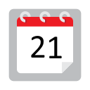 fecha del calendario icon