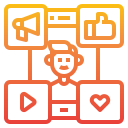 medios de comunicación social icon