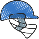 casco de cricket icon