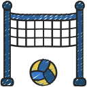 red de voleibol icon