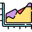 gráfico de área icon