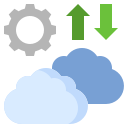 servicio de almacenamiento en la nube icon