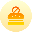 sin comida rapida icon