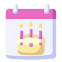 fecha de cumpleaños icon