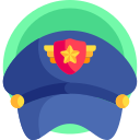 sombrero de policia icon