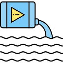 la contaminación del agua icon
