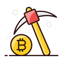 minería bitcoin icon