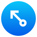 flecha diagonal icon