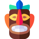 máscara tiki 