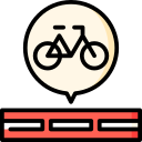 piste cyclable icon