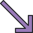 flecha diagonal icon