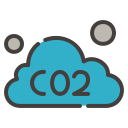 nube de co2 icon