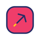 flecha diagonal icon