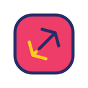 flecha diagonal icon