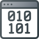 código binario icon