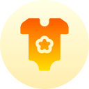 Baby clothes icon