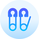 Safety pin icon