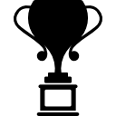 Sportive trophy cup icon