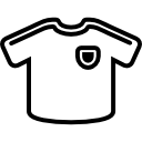 camiseta deportiva futbol blanca icon