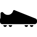 zapato de fútbol americano negro 