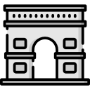 arco del triunfo icon