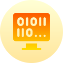 código binario icon