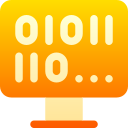 código binario icon