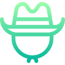 sombrero de vaquero icon